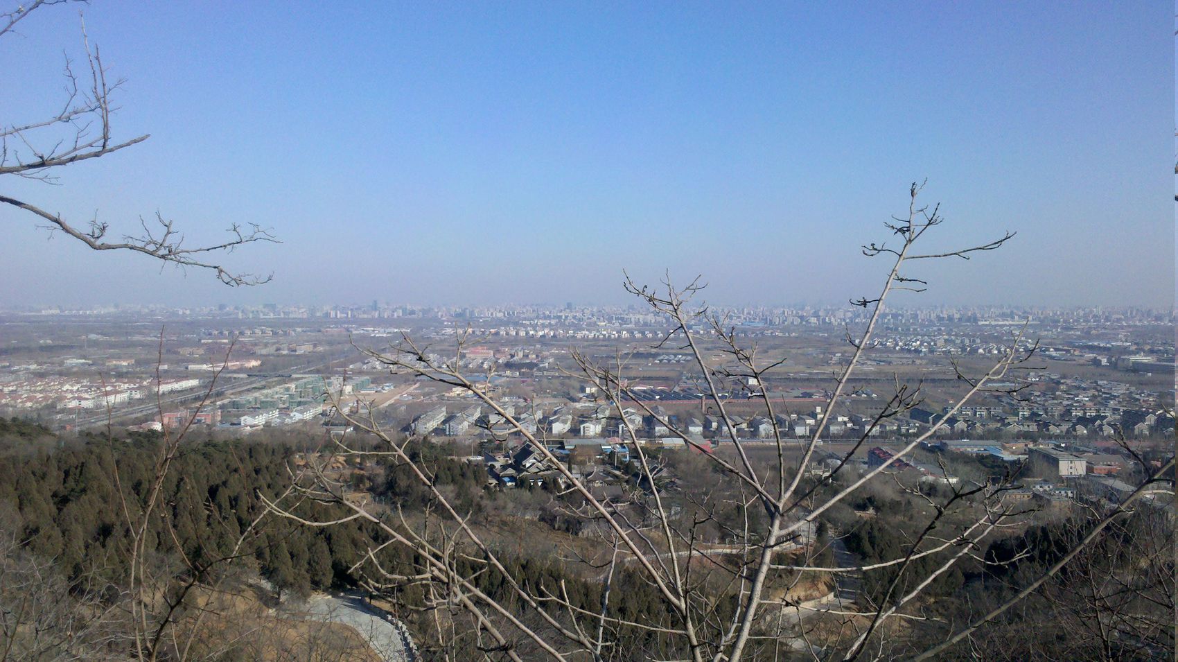 爬坡休息时照的