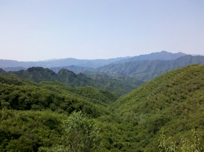 山景，远方能看到潭王路