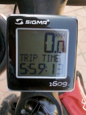 今天的总骑行时间