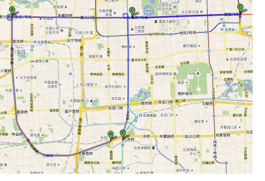 今天刷街的路线