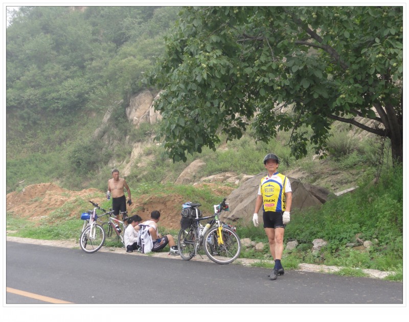山顶休息大树下好乘凉