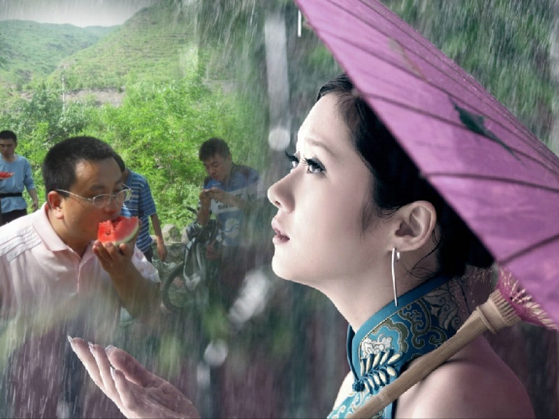 第一次烧烤时的靓照