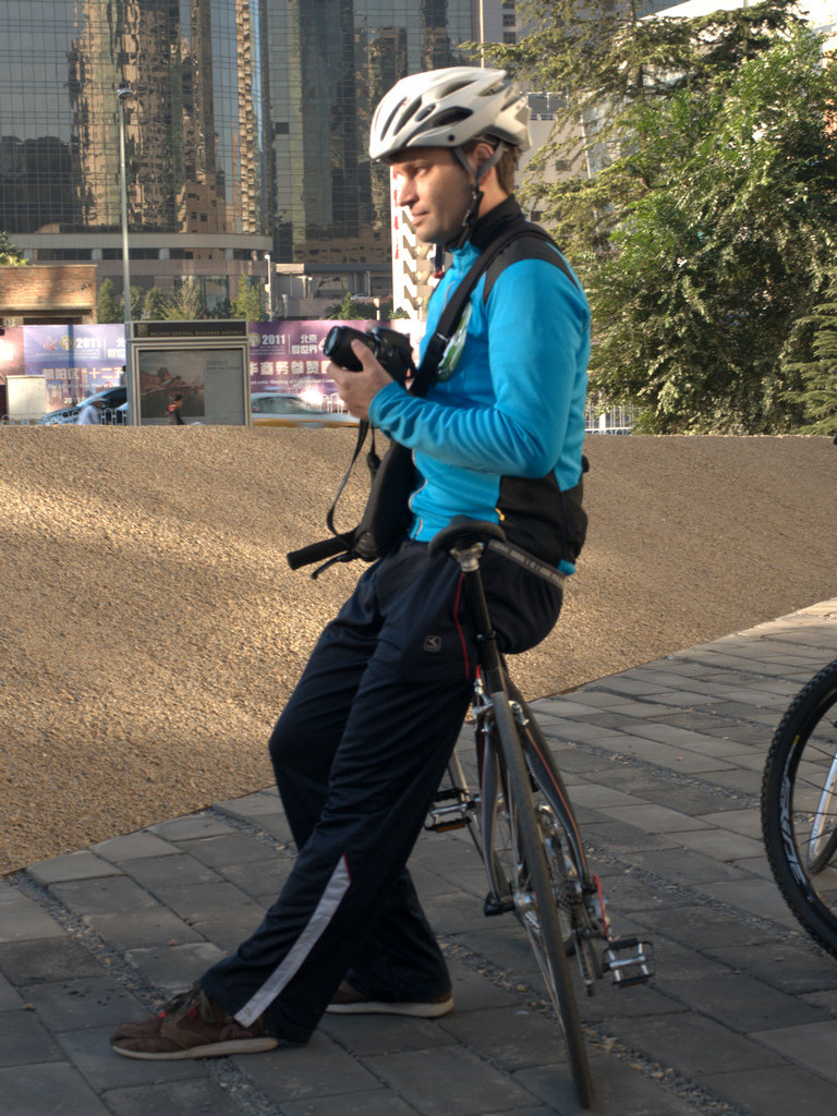 参加无车日骑友