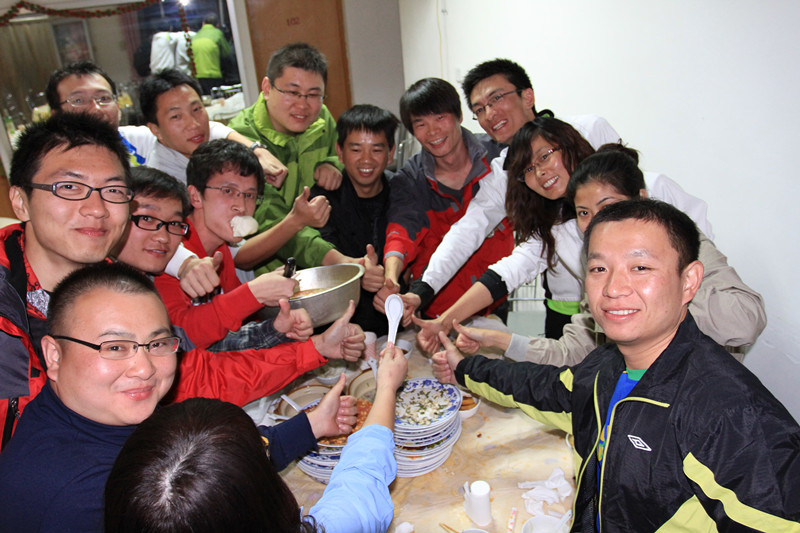 野三坡农家院聚餐