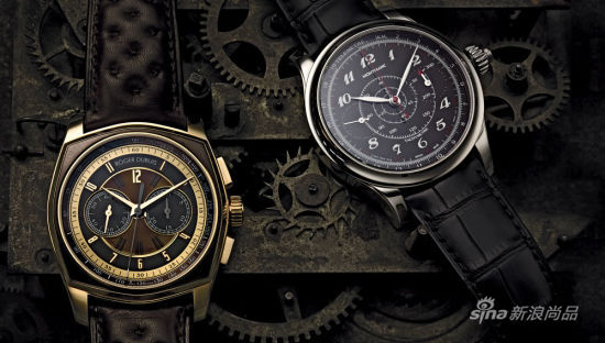 豪爵摩纳哥腕表(玫瑰金)，38300美元；万宝龙维莱尔古董计时秒表，55300美元