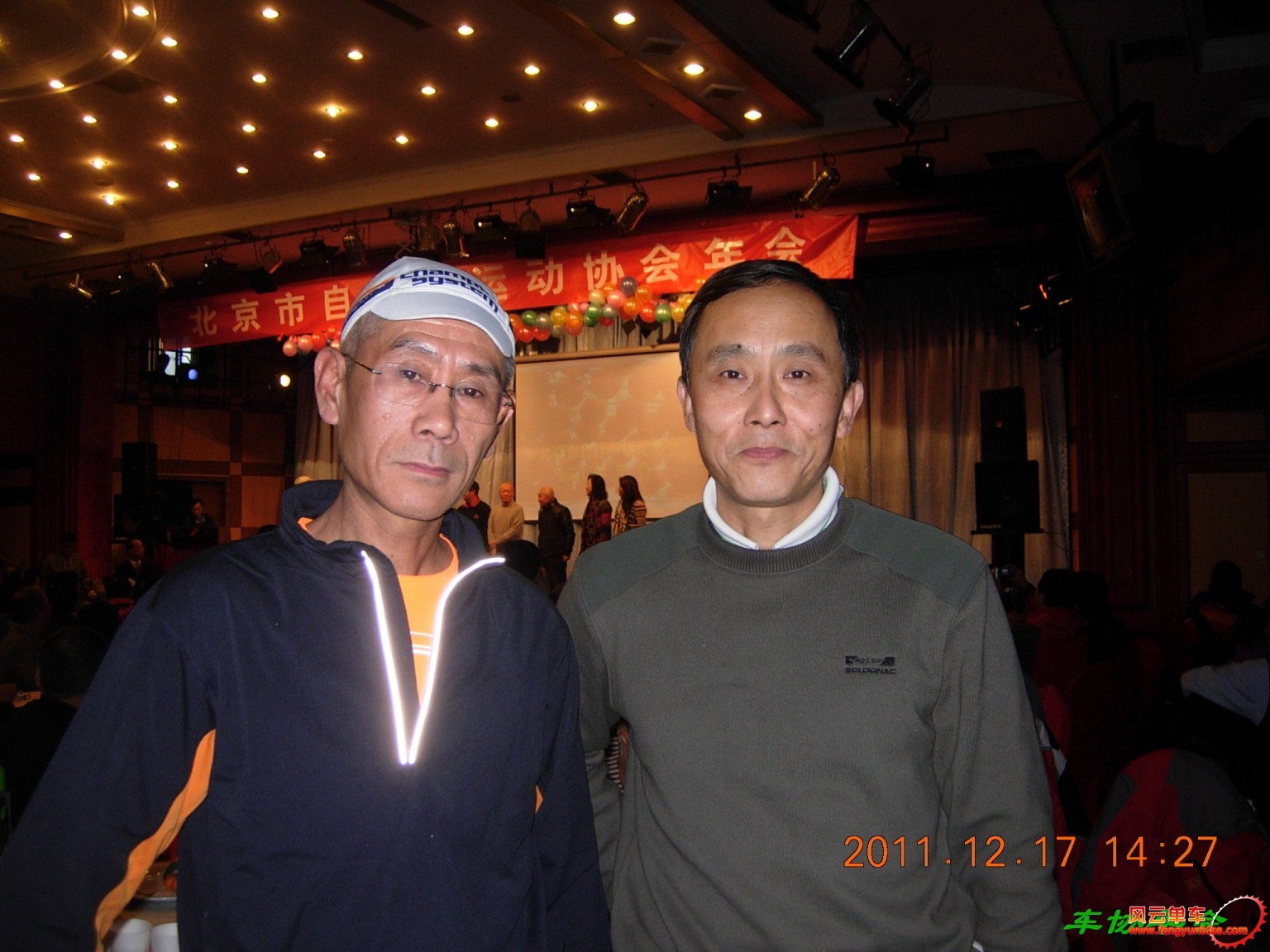 我和平安队的天天陶然，这个车友现在开始玩铁三了。