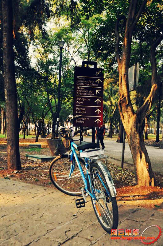 22.2011年12月8日 Mexico City time@Barque de Chapultepec 老子终于可以骑车转了！.j.jpg