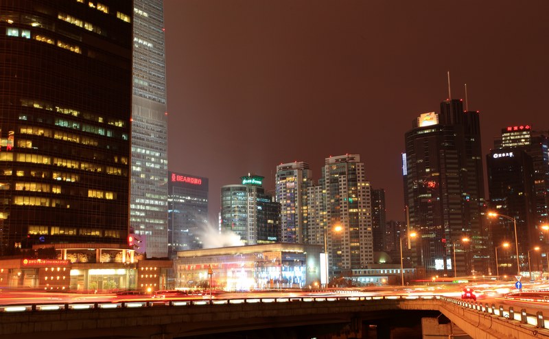 国贸夜景