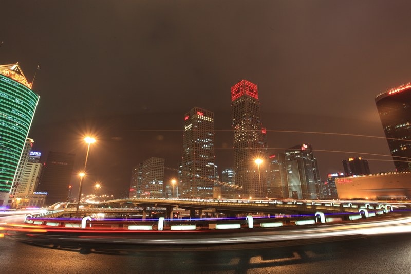 国贸夜景
