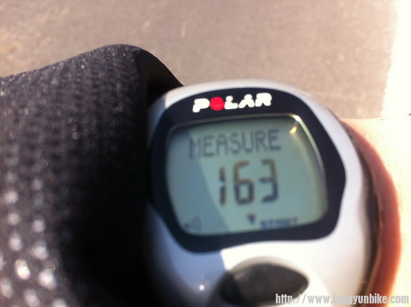 此时脉搏就基本上处于150-170之间。我心驰骋，但心有余而力不足呀！