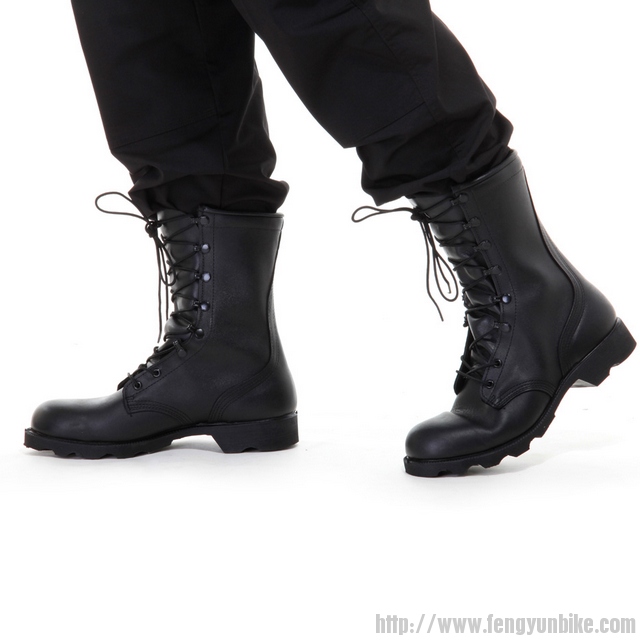 美国ALTAMA 黑色皮军靴