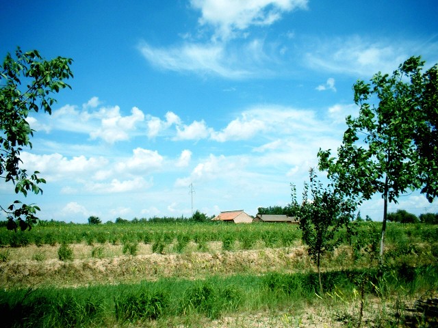 家乡的蓝天白云（黄土高原）