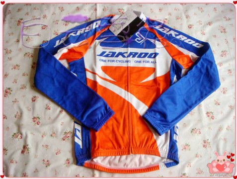 车队款保暖抓绒长袖橘色S