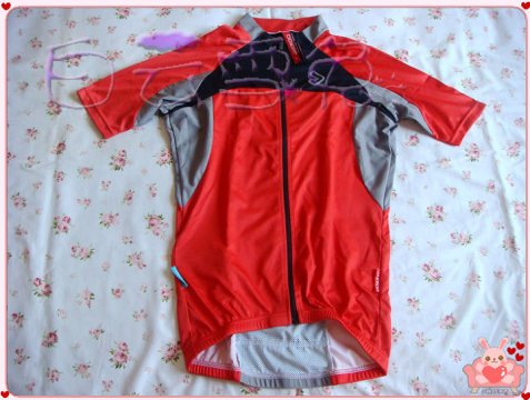 捷酷 德尔塔 红色短袖骑行服S