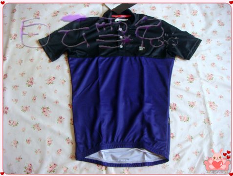 根特男士短袖休闲骑行服紫色S