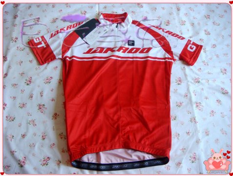 捷酷 GT 男士短袖骑行服红色S,L