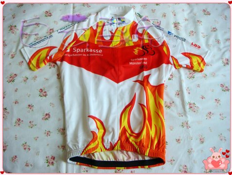 捷酷火焰短袖骑行服XS