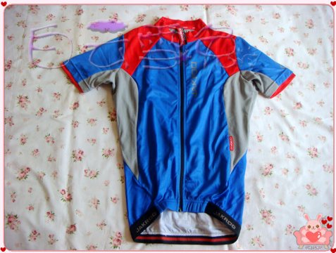 捷酷 地平线蓝色短袖骑行服S