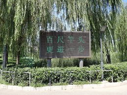 百尺竿头，更进一步