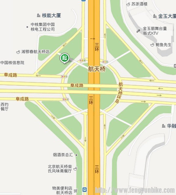 出发点航天桥西北