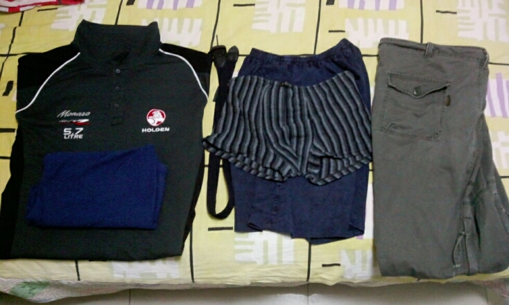 到老家之后要换的衣服