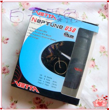 盒装正品 VETTA USB充电 车头灯