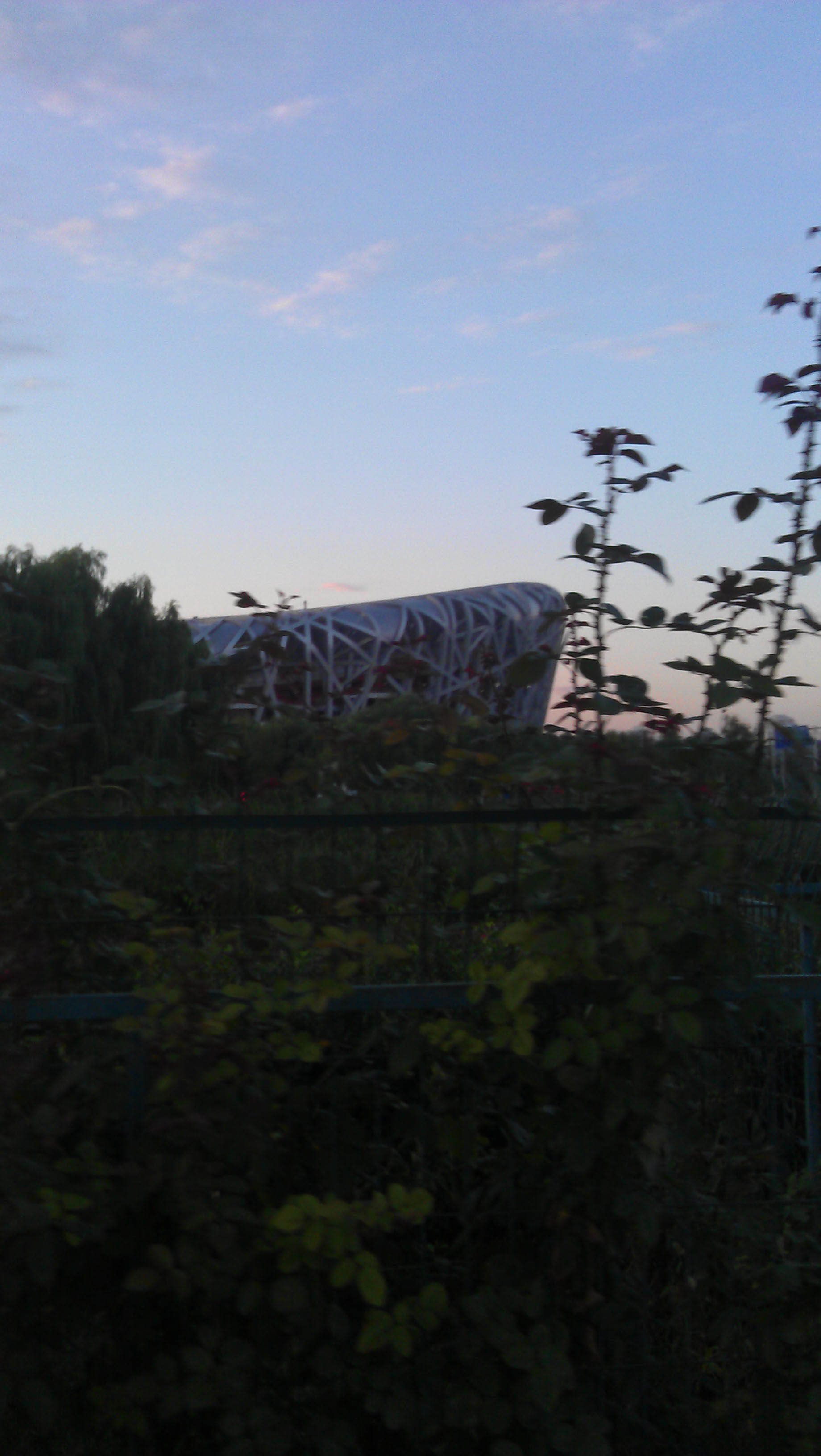 北四环，鸟巢，水立方。