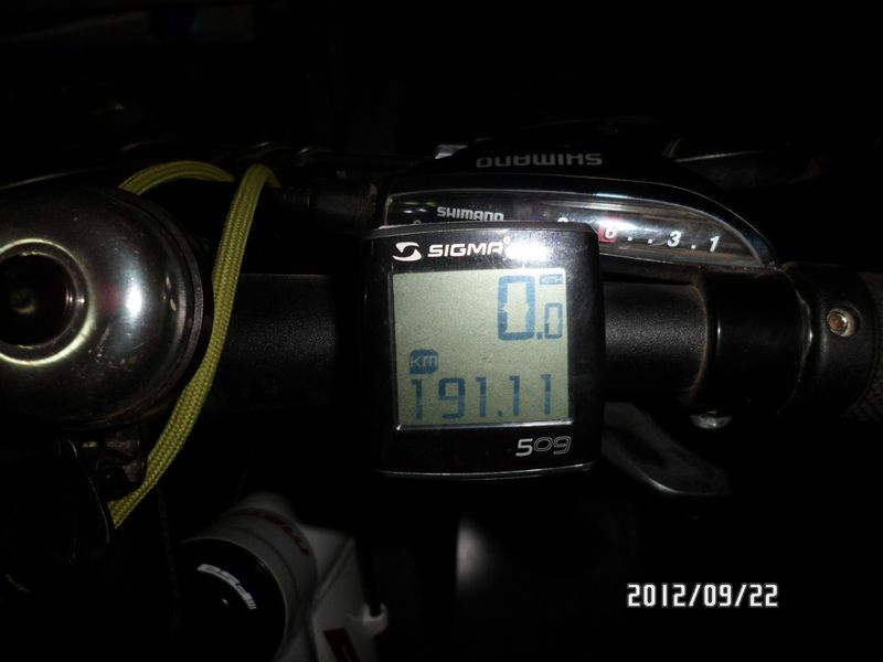 到家的时候，码表显示的最终数字