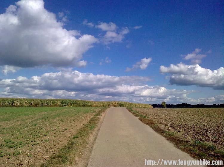 蓝天白云+田地 3