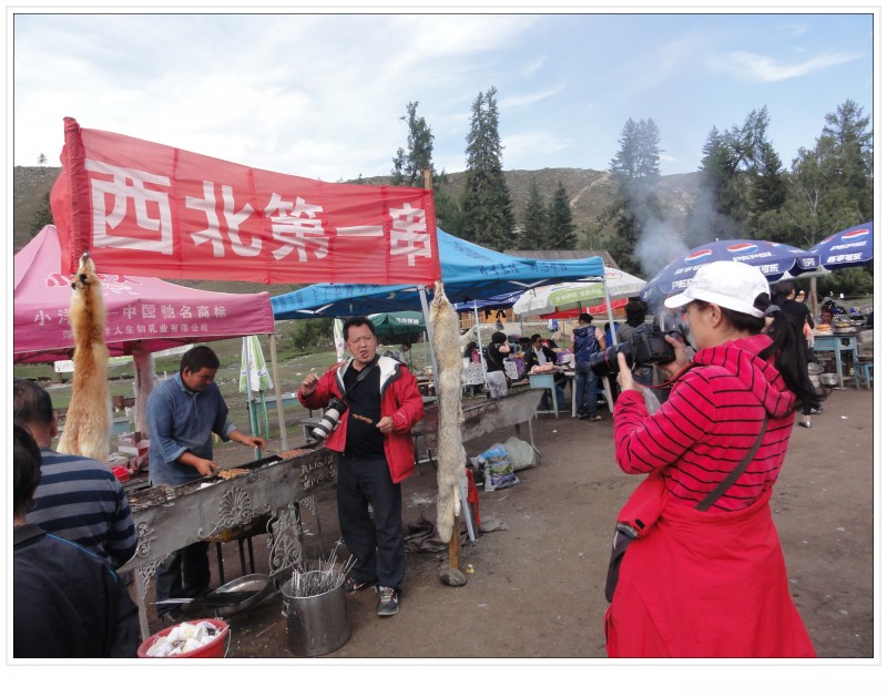 白哈巴的羊肉串好吃极了