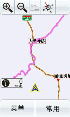 加载轨迹后的导航全图