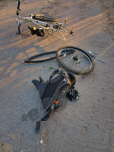 换胎耽搁了半小时