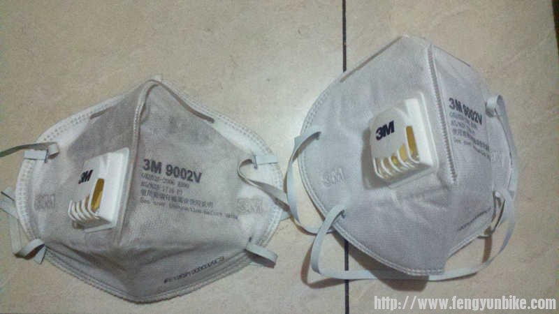 口罩污染程度对比