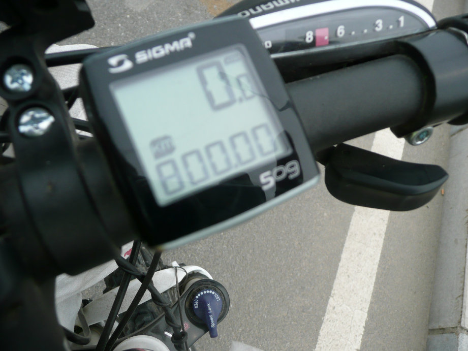 不知不觉已经骑行800公里了。