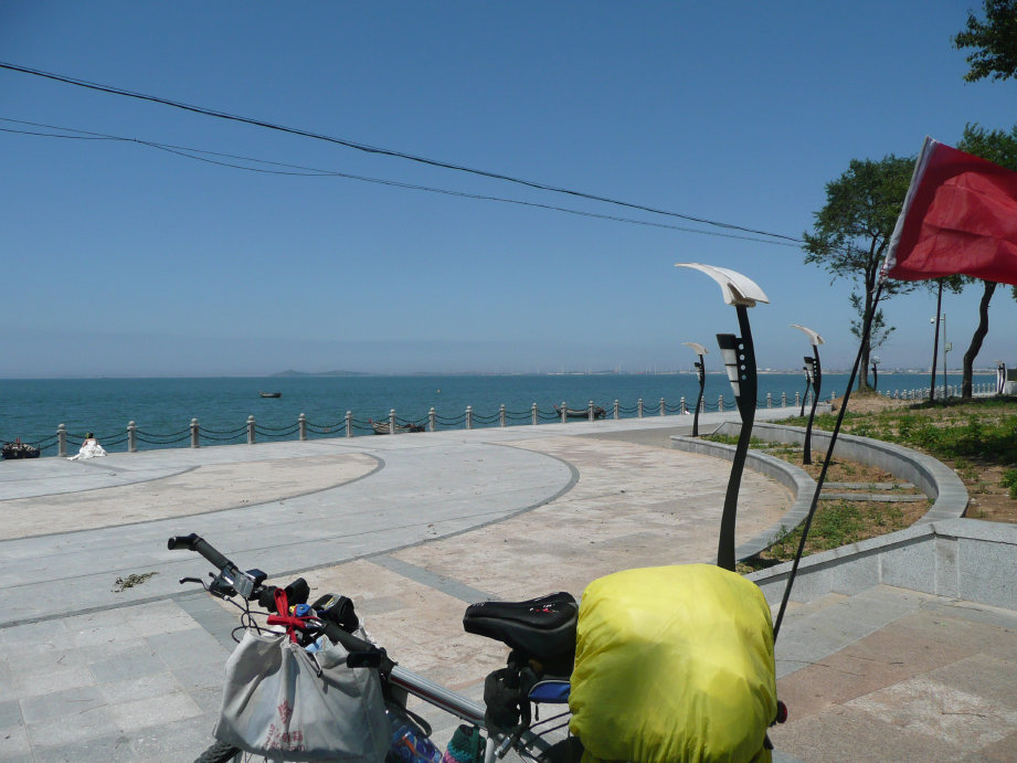 好美的鲅鱼圈白沙滩黄金海岸。