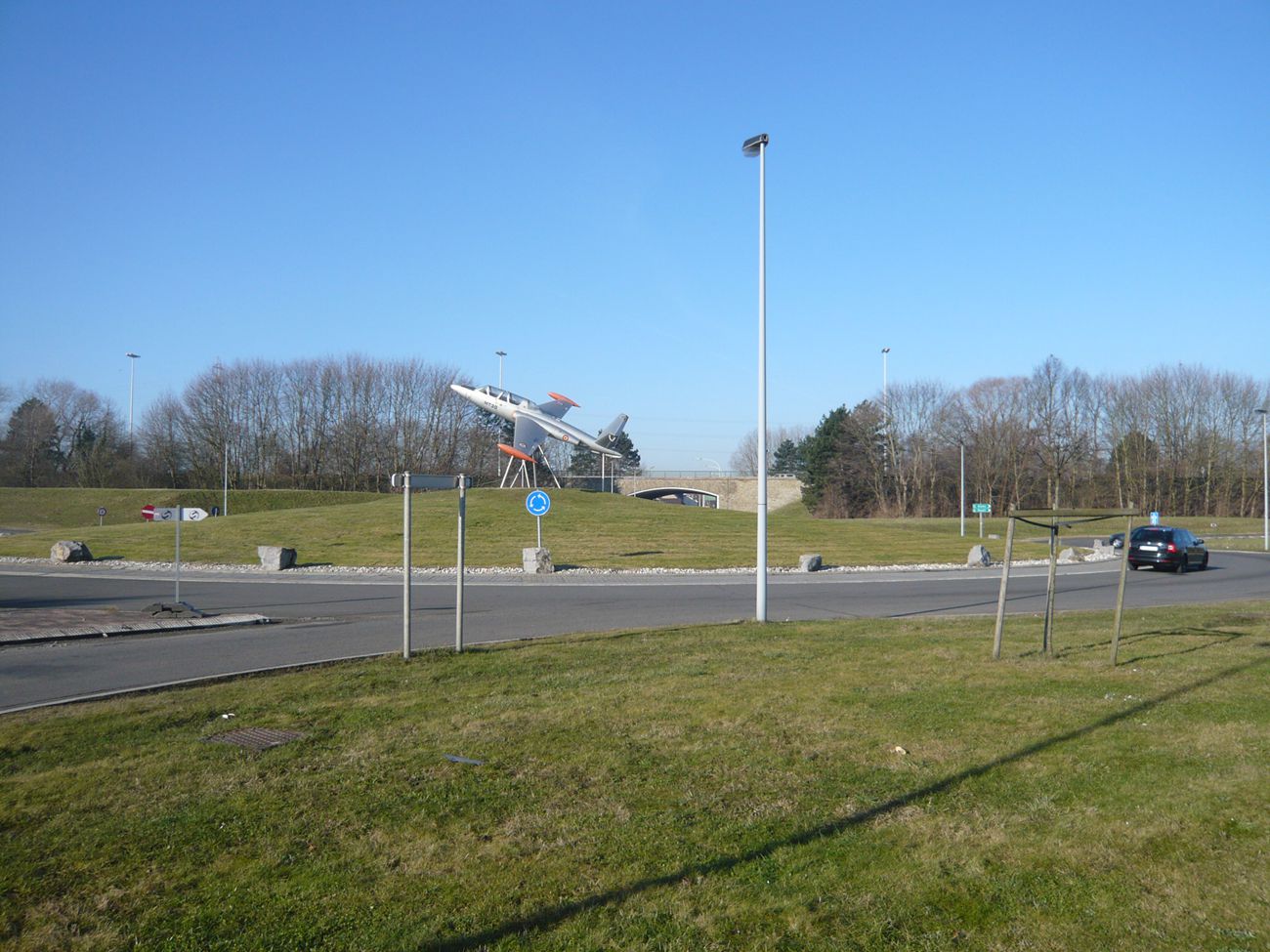 工业园入口的环岛