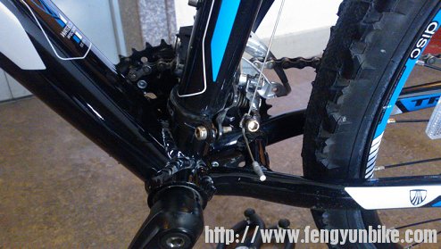 焊接处细节，不得不说TREK的做工非常精细，鱼鳞焊非常漂亮