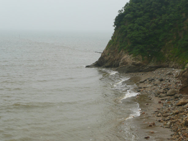 这里的海水不是很清。