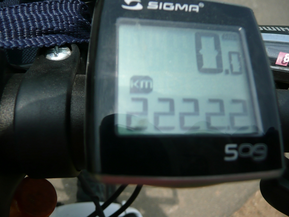 码表已经肿么多公里啦。