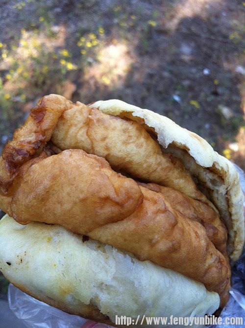 早点，大火烧夹油饼