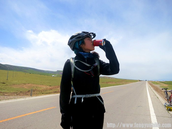 蓝天，白云，美女，和加多宝，多好的广告