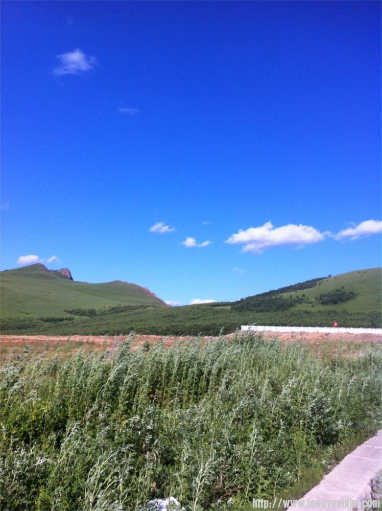 草原上的蓝天白云好让人留恋，回到北京，看到的又是灰色的天