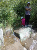 大海陀山中水源，这水可凉爽了