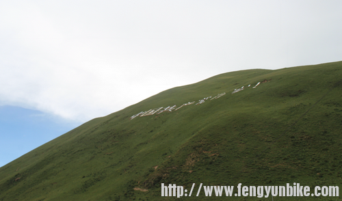 窗户和标语辉映