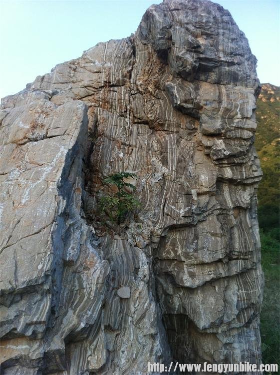 山谷口的怪石