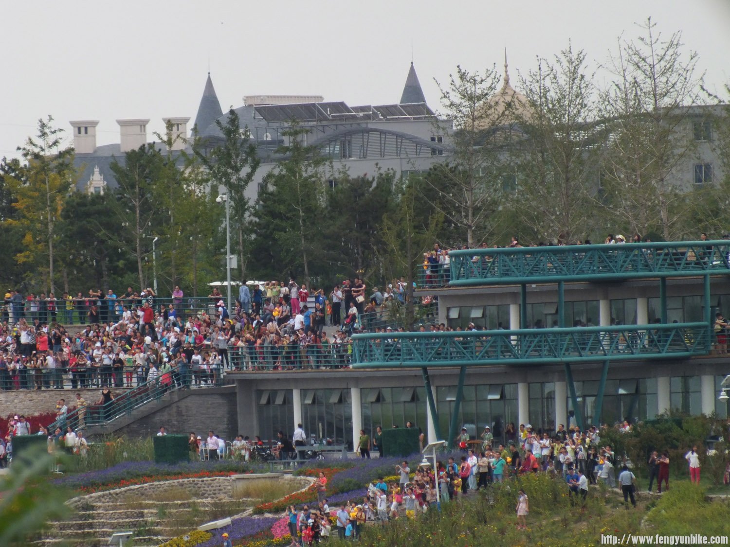 园博园里的观众还真不少