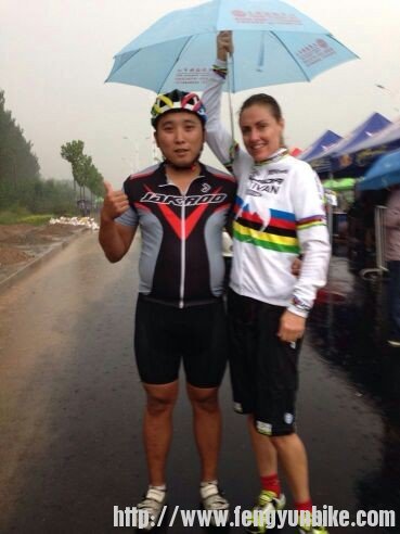 我和世界冠军亲密合影