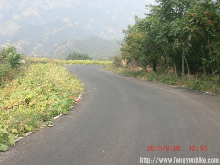 马套村外盘山路