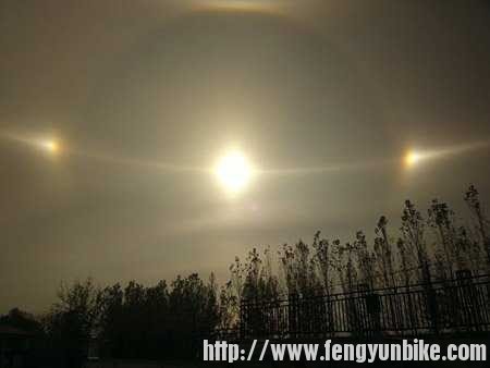 这是专业人事用专业相机照得日晕