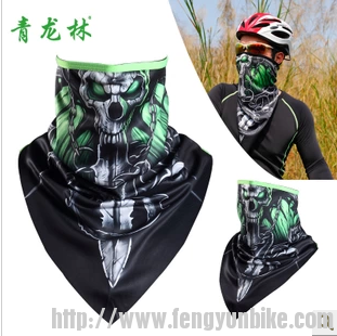 骑行印花独角巾头巾